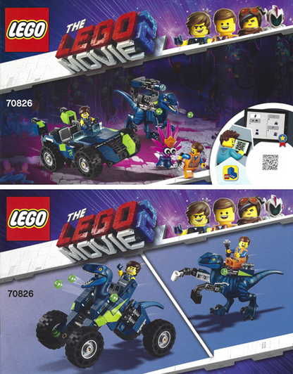 LEGO Movie Rex's Rex-Treme Offroader Set #70826 Includes Minifigures and Instructions