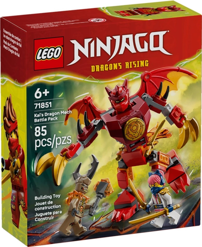 LEGO Ninjago Kai's Dragon Mech Battle Pack Set #71851 BRAND NEW IN BOX