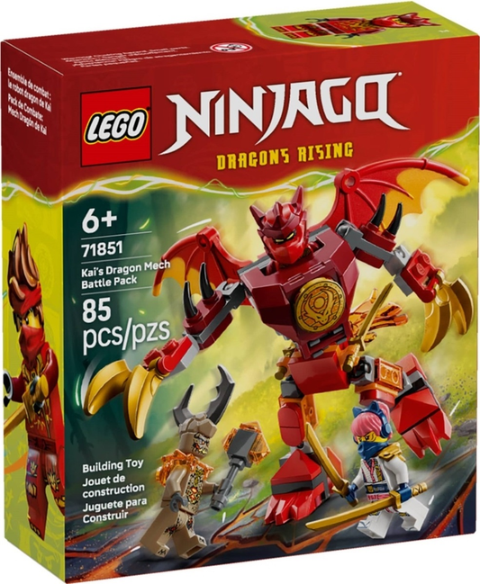 LEGO Ninjago Kai's Dragon Mech Battle Pack Set #71851 BRAND NEW IN BOX