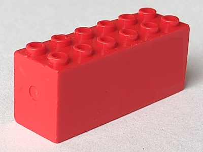 LEGO Vintage Weight Brick 2x6x2 Red - Trains / Cranes / Ships