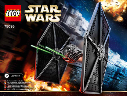LEGO Star Wars UCS TIE Fighter Set #75095 Includes Instructions & Minifigure