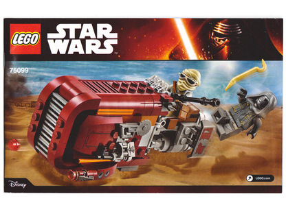 LEGO Star Wars Rey's Speeder Set #75099 Includes Minifigures and Instructions
