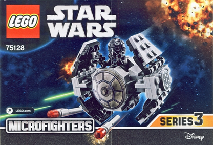 LEGO Star Wars TIE Advanced Prototype Microfighter Set #75128 Includes Minifigure and Instructions