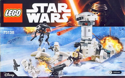 LEGO Star Wars Hoth Attack Set #75138 Includes Minifigures and Instructions