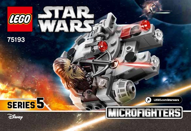 LEGO Star Wars Millennium Falcon Microfighter Set #75193 Includes Minifigure and Instructions