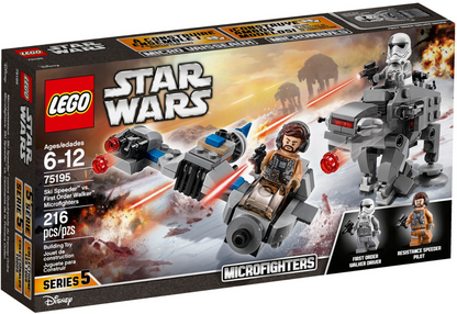 LEGO Star Wars Microfighters Ski Speeder Vs First Order Walker BRAND NEW Set #75195