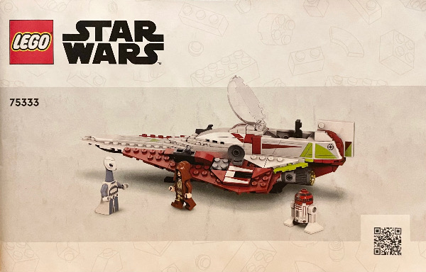 LEGO Star Wars Obi Wan Kenobi's Jedi Starfighter Set #75333 with Box and Instructions