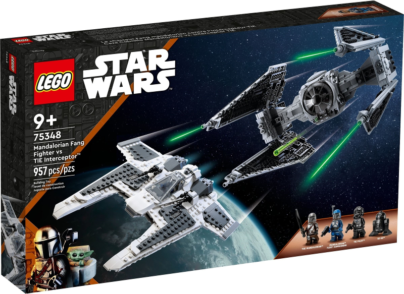 LEGO Star Wars Mandalorian Fang Fighter vs TIE Interceptor Set #75348 BRAND NEW IN BOX