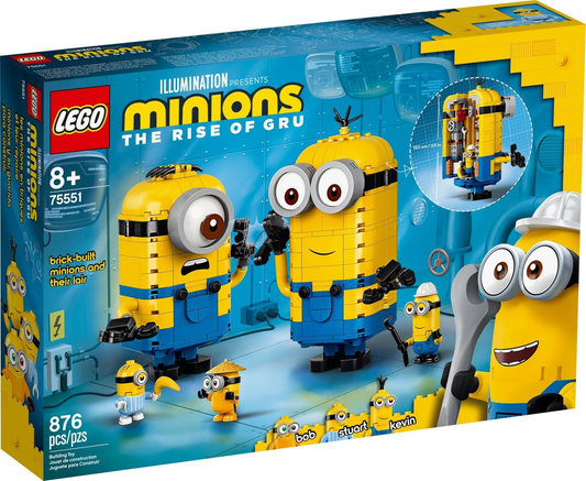 LEGO Minions Brick Built Minions and Their Lair Set #75551 BRAND NEW