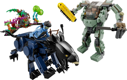 LEGO Avatar Neytiri and Thanator vs AMP Suit Quaritch Set #75571