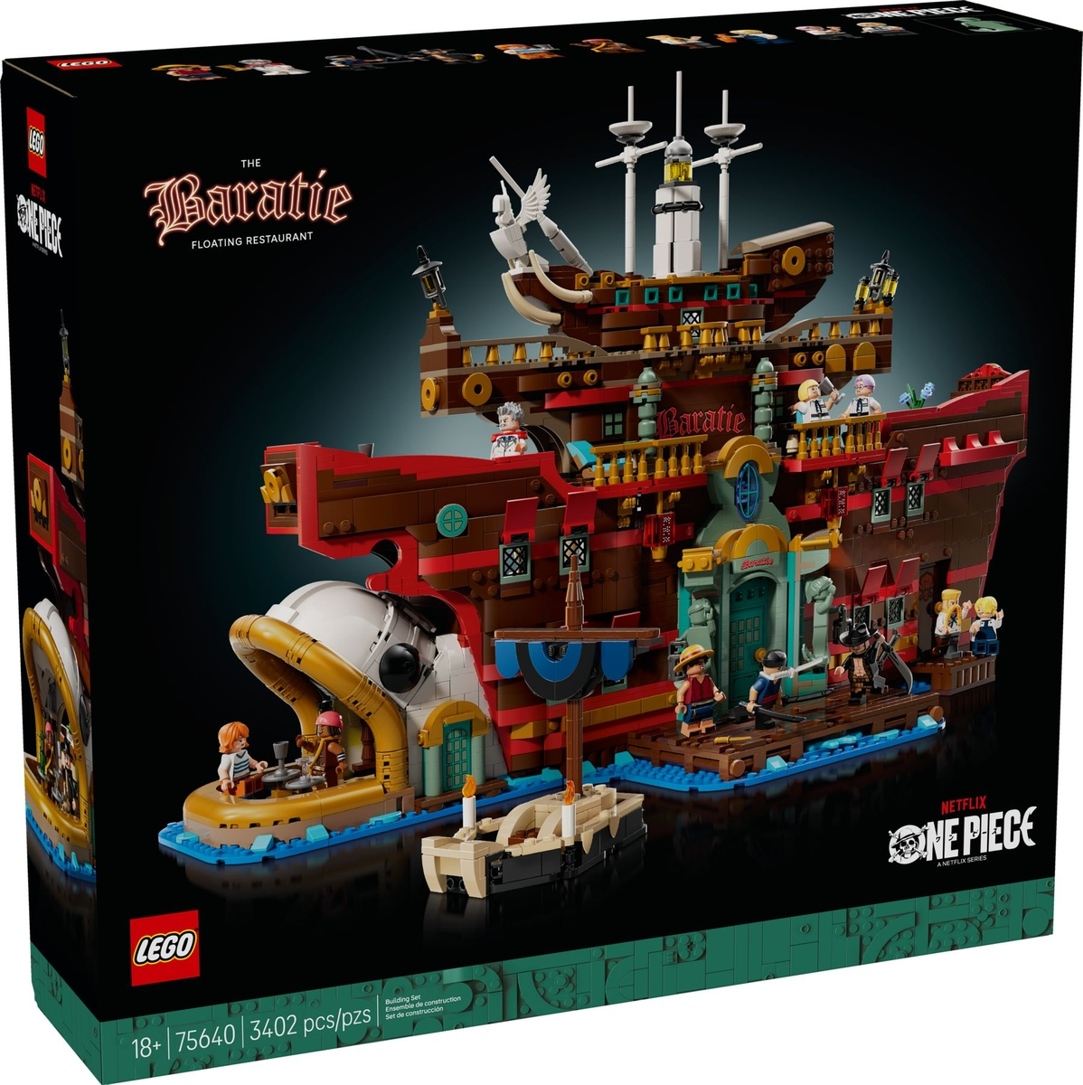 LEGO One Piece The Baratie Floating Restaurant Set #75640 BRAND NEW IN BOX