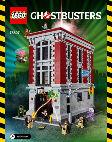 LEGO Ghostbusters Firehouse Headquarters Set #75827 Includes Minifigures and Instructions