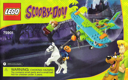 LEGO Scooby Doo Mystery Plane Adventures Set #75901 Includes Minifigures and Instructions
