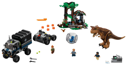 LEGO Jurassic World Carnotaurus Gyrosphere Escape Set #75929 Includes Minifigures and Instructions