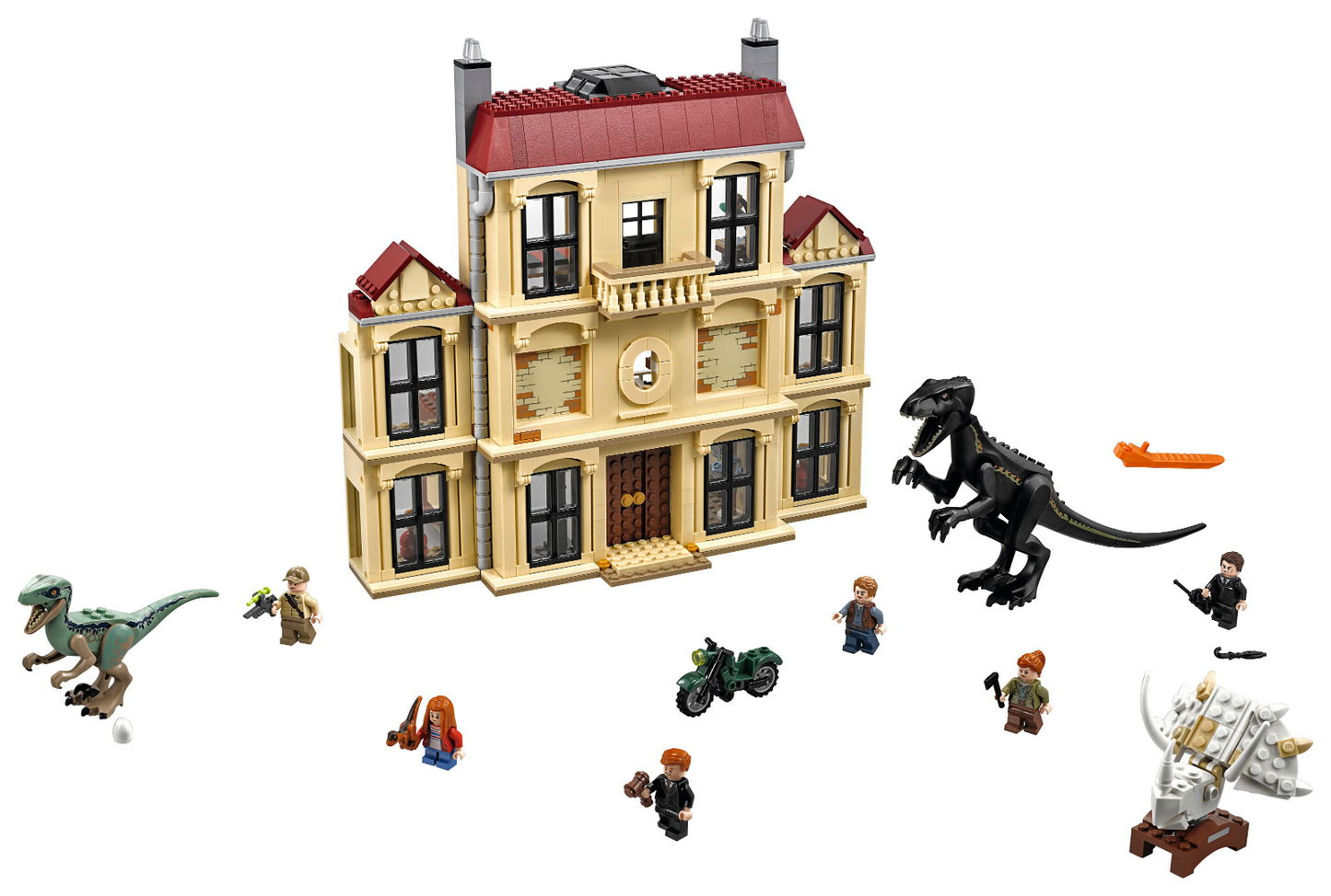 LEGO Jurassic World Indoraptor Rampage at Lockwood Estate Set #75930 Includes Minifigures and Instructions