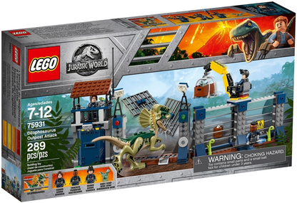 LEGO Jurassic World Dilophosaurus Outpost Attack Set #75931 BRAND NEW in Box