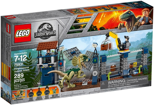 LEGO Jurassic World Dilophosaurus Outpost Attack Set #75931 BRAND NEW in Box