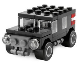 LEGO Creator Black SUV Polybag BRAND NEW Set #7602 - Hellema Cookies Promotional
