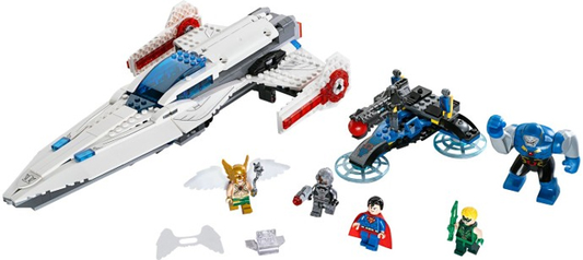 LEGO DC Superheroes Darkseid Invasion Set #76028 Includes Minifigures and Instructions