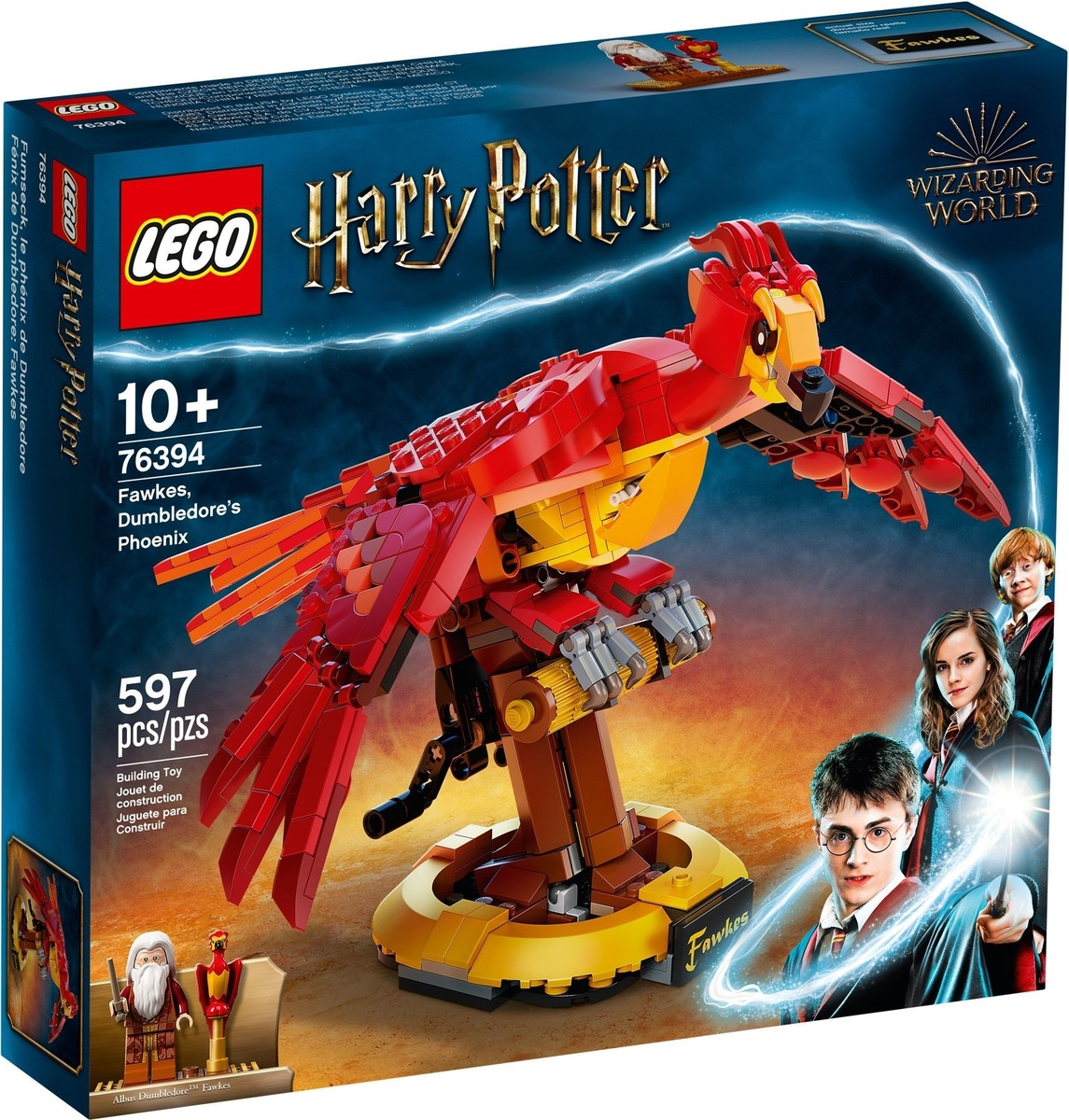 LEGO Harry Potter Fawkes, Dumbledore's Phoenix Set #76394 BRAND NEW IN BOX