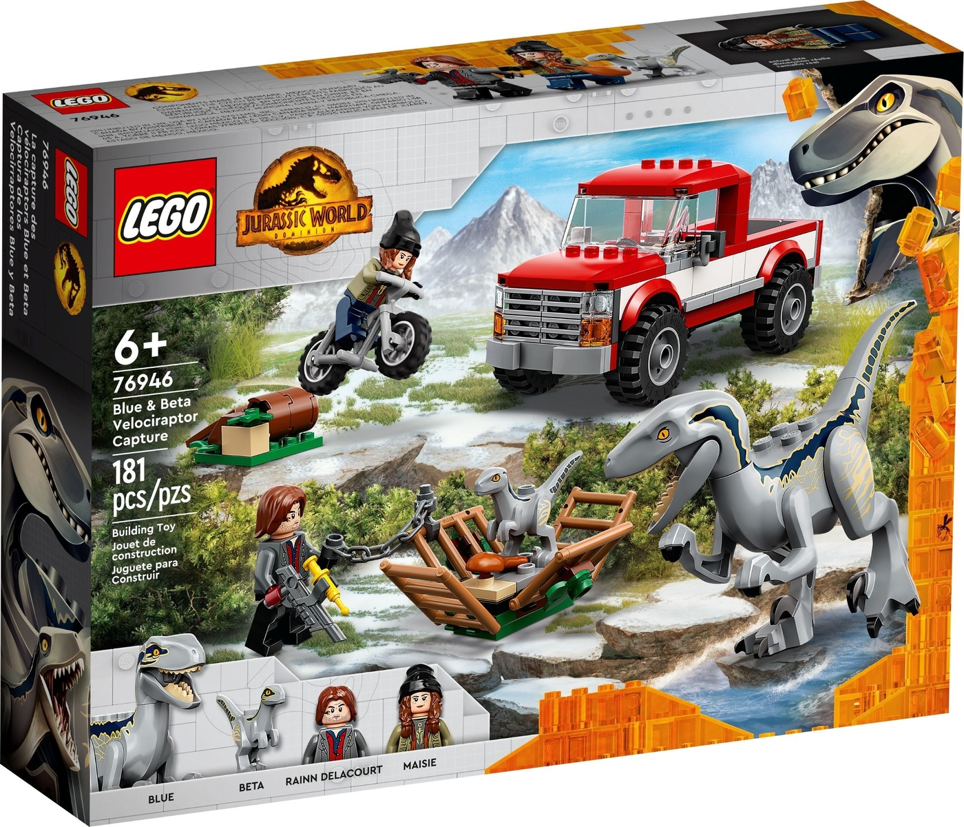 LEGO Jurassic World Blue & Beta Velociraptor Capture Set #76946 BRAND NEW IN BOX
