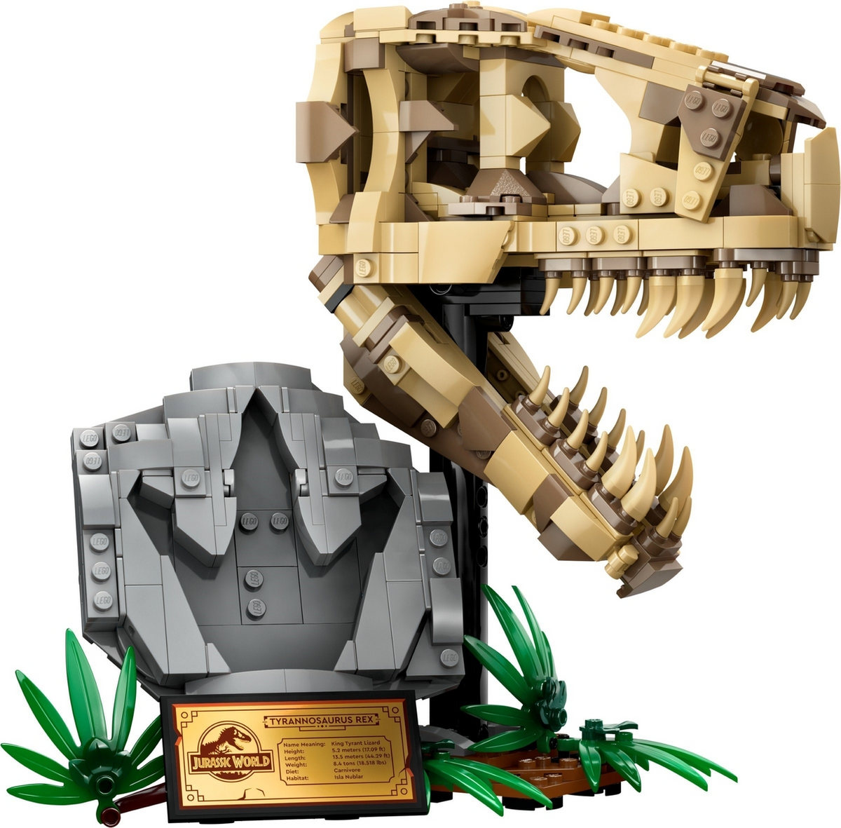 LEGO Jurassic World Dinosaur Fossils T. Rex Skull Set #76964 Includes Instructions