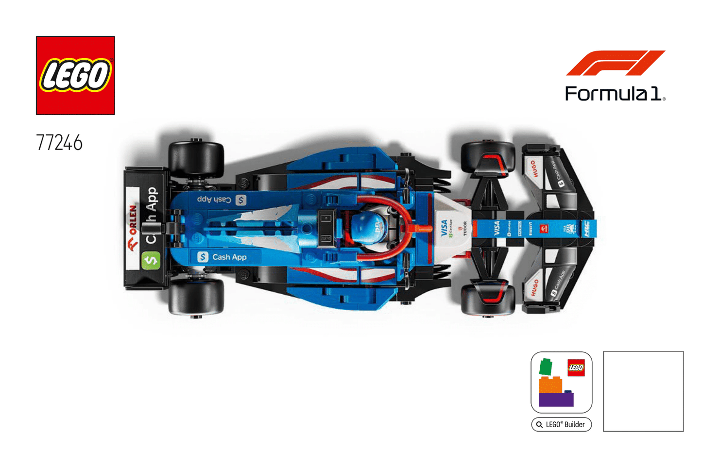 LEGO Speed Champions Visa Cash App RB VCARB 01 Set #77246 As Pictured