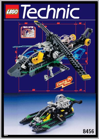LEGO RARE Vintage Technic Airport Fibre Optic Multi Set Set #8456 includes box, instructions and inside tray!