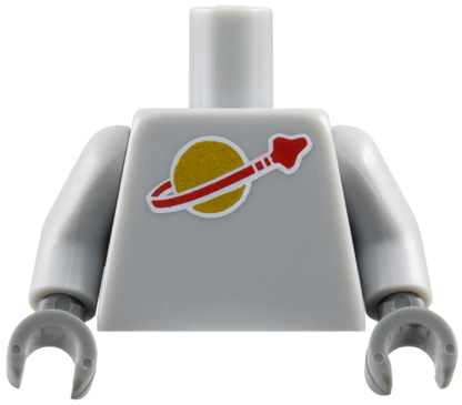 LEGO Rocket Boy Minifigure with Light Bluish Grey Classic Space Logo Torso
