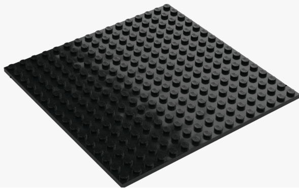 LEGO Plate 16x16 Black