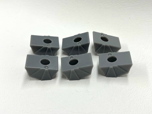 LEGO Star Wars Dark Bluish Grey Plastic Pauldron for Clone Trooper Minifigure Pack of 6