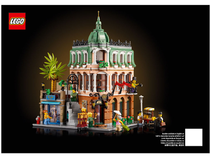 LEGO Modular Boutique Hotel Set #10297 incl Minifigures & Instructions!