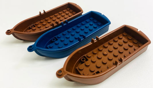 LEGO Rowing Boats Pack Of 3 Reddish Brown / Dark Blue