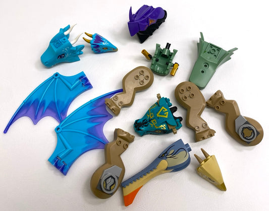LEGO Dragons and Dinos Fun Pack Mixed Creature Pieces Heads Wings Legs