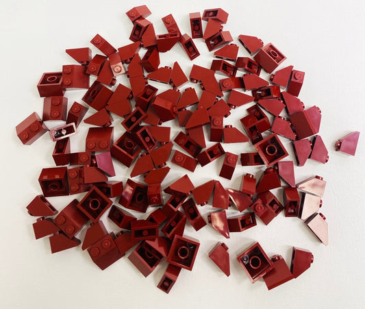 LEGO Dark Red Slopes Fun Pack Mixed Sizes