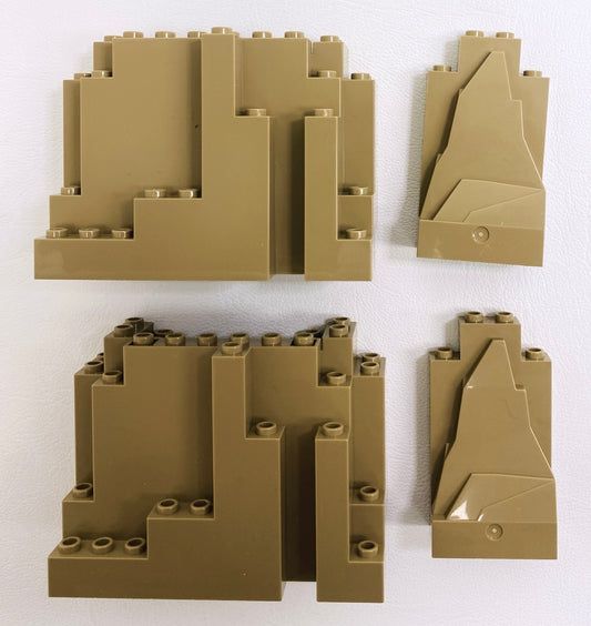 LEGO Dark Tan Rock Panels Fun Pack