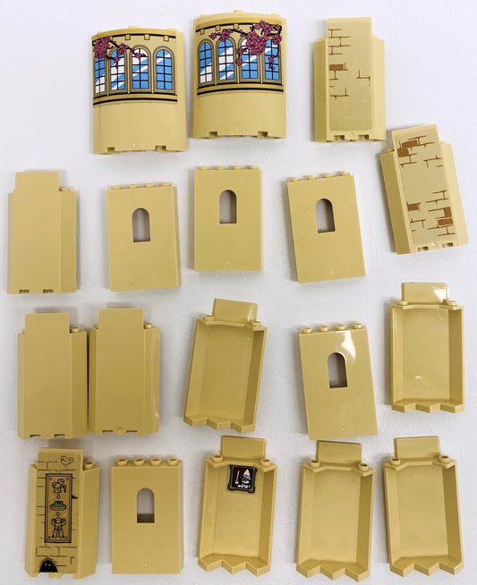 LEGO Tan Panel Mixed Fun Pack Castle / Friends / Hogwarts / Egypt / Star Wars