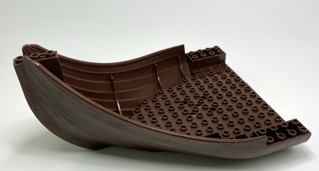 LEGO Castle / Fantasy / Viking Ship Hull Bow / Stern Dark Brown