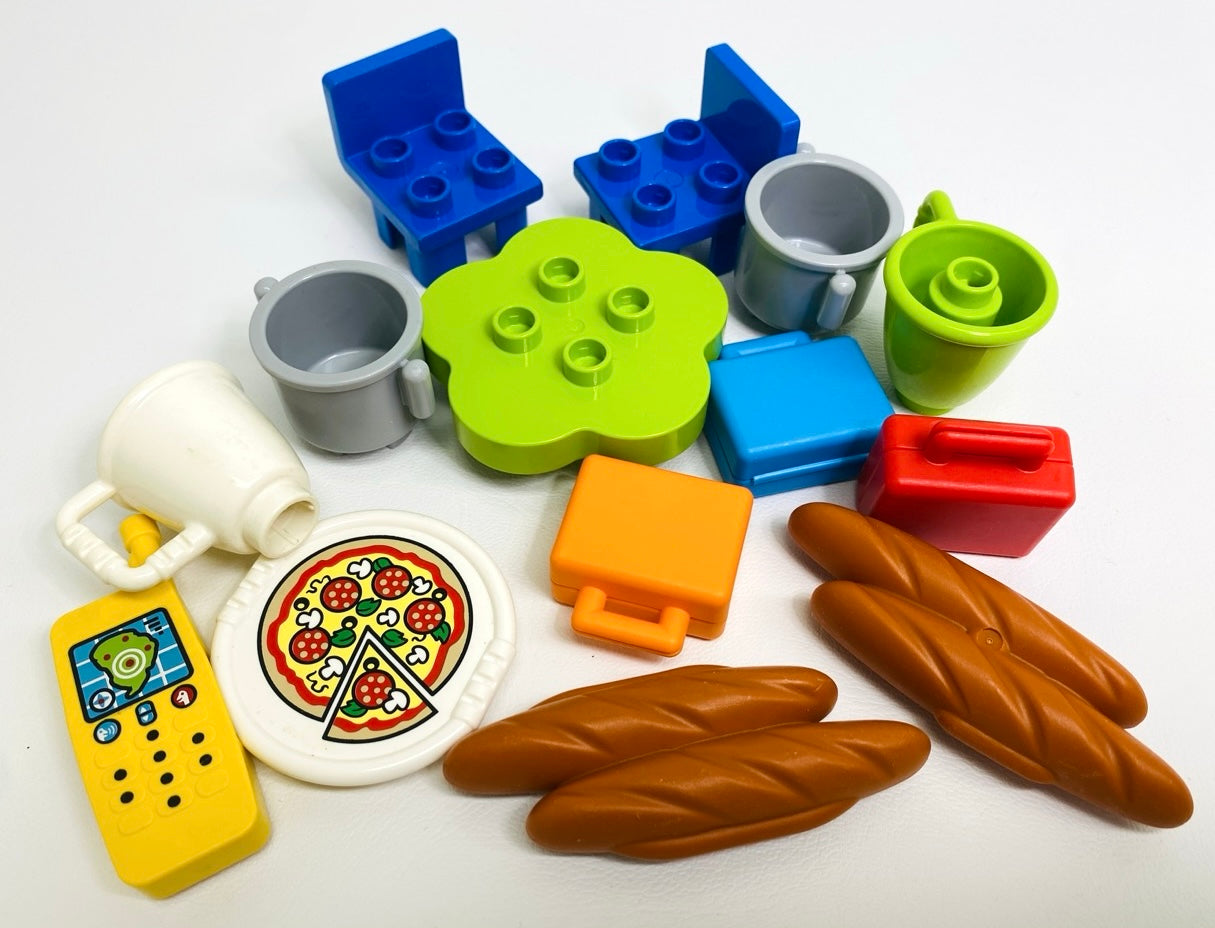 LEGO Duplo Meal Time Fun Pack Food Utensils Furniture and More