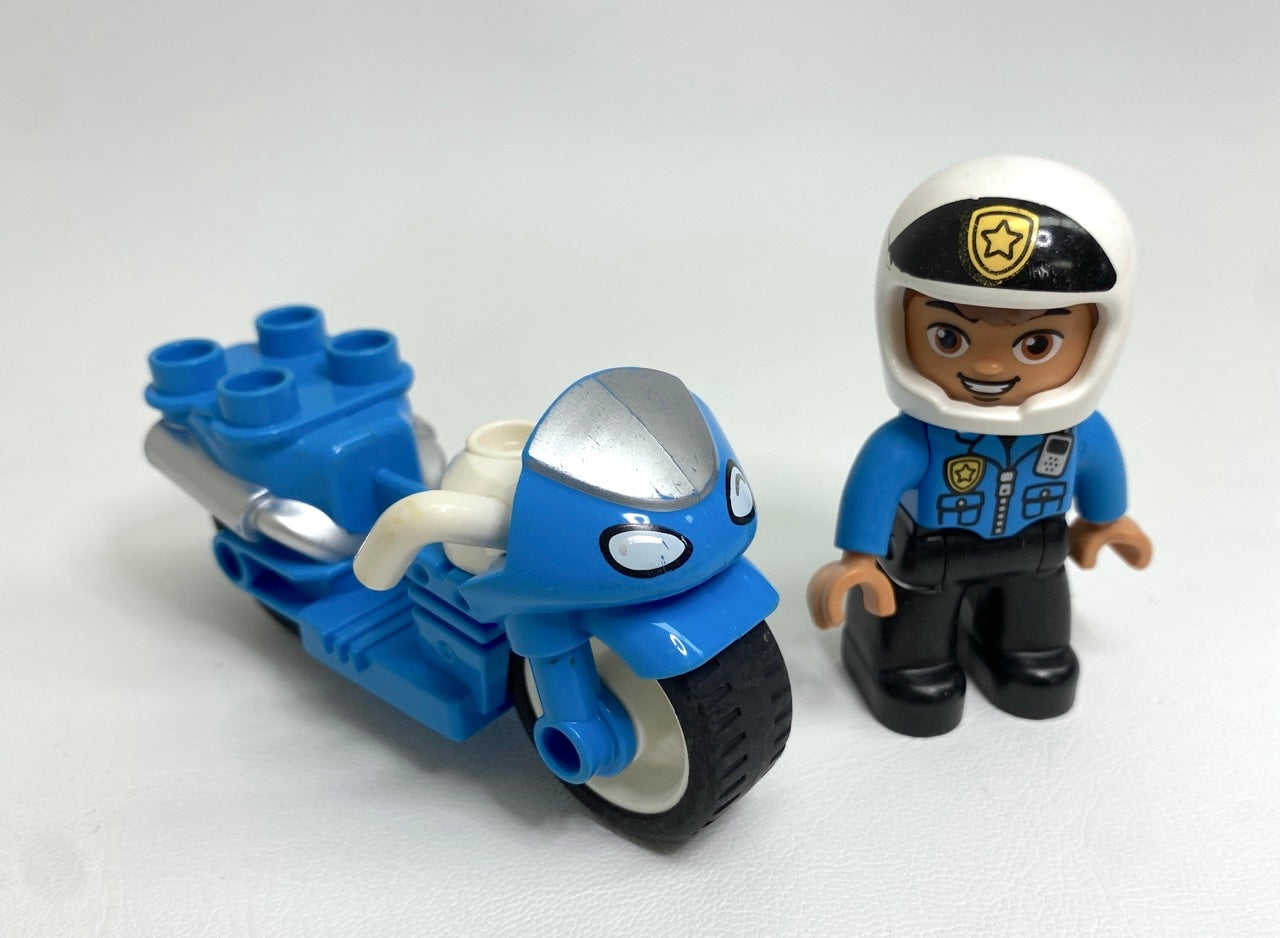 LEGO Duplo Police Officer Figure and Motorcycle Fun Pack