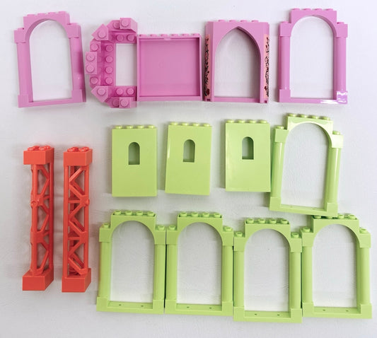 LEGO Pretty Colours Castle Pieces Fun Pack Wall Panels Turret Top Arches - Disney Dreamzzz Friends