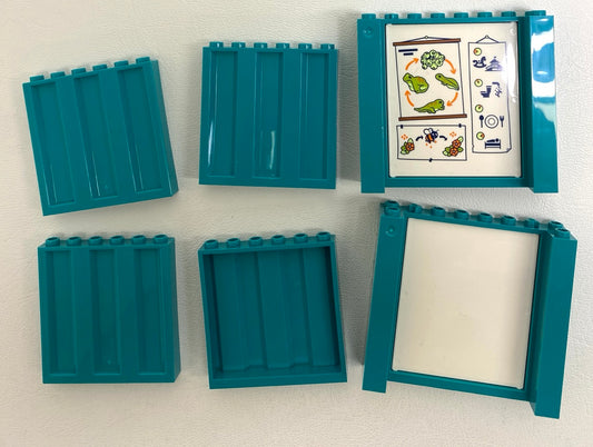 LEGO Mixed Panel/ Door Frame Fun Pack Dark Turquoise