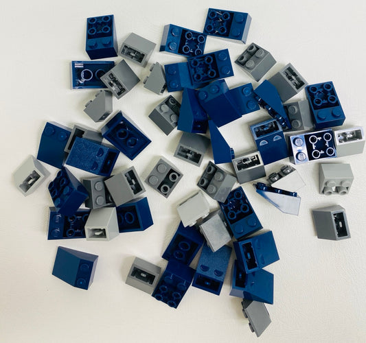 LEGO Inverted Slopes Mixed Fun Pack Dark Blue and Shades of Grey