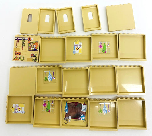 LEGO Tan Panel Mixed Fun Pack Castle / Friends / Hogwarts / Egypt / Star Wars
