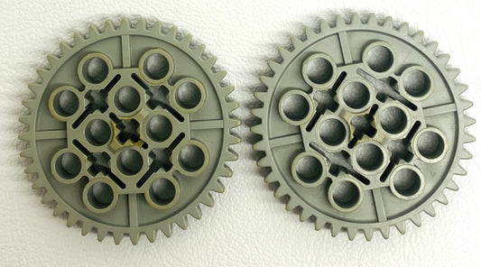 LEGO Technic 40 Tooth Gears Fun Pack of 2 Light Bluish Grey