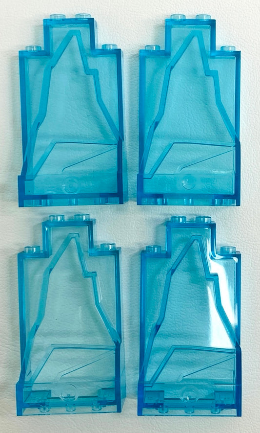 LEGO Trans Light Blue Ice / Rock Panels Fun Pack