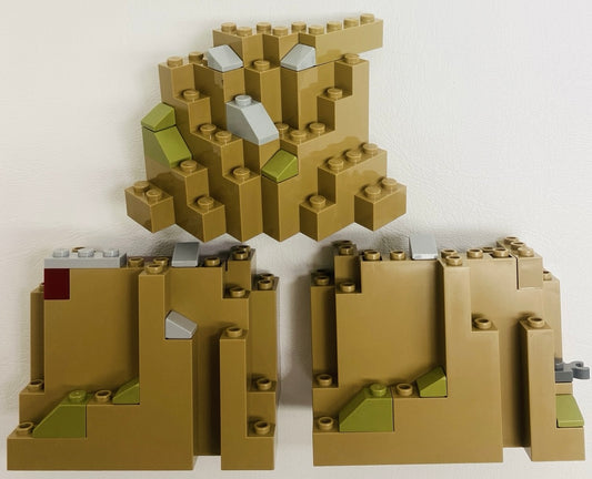 LEGO Dark Tan Rock Panels Fun Pack