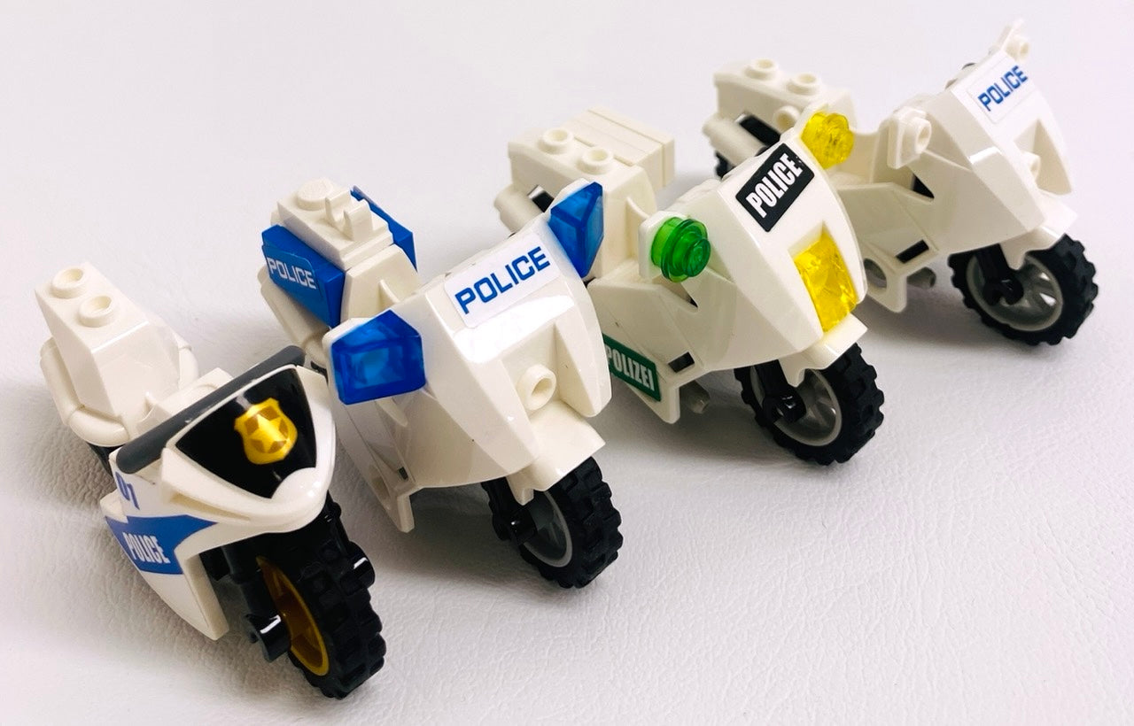 LEGO City Motorcycle / Motorbike Pack Of 4 Police