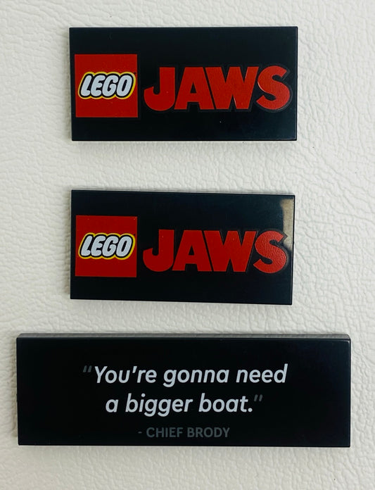 LEGO Printed Tiles from Jaws Set