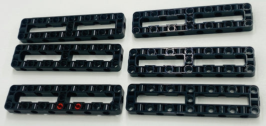 LEGO Technic Liftarm Open Frame 3x11 Fun Pack of 5 Black
